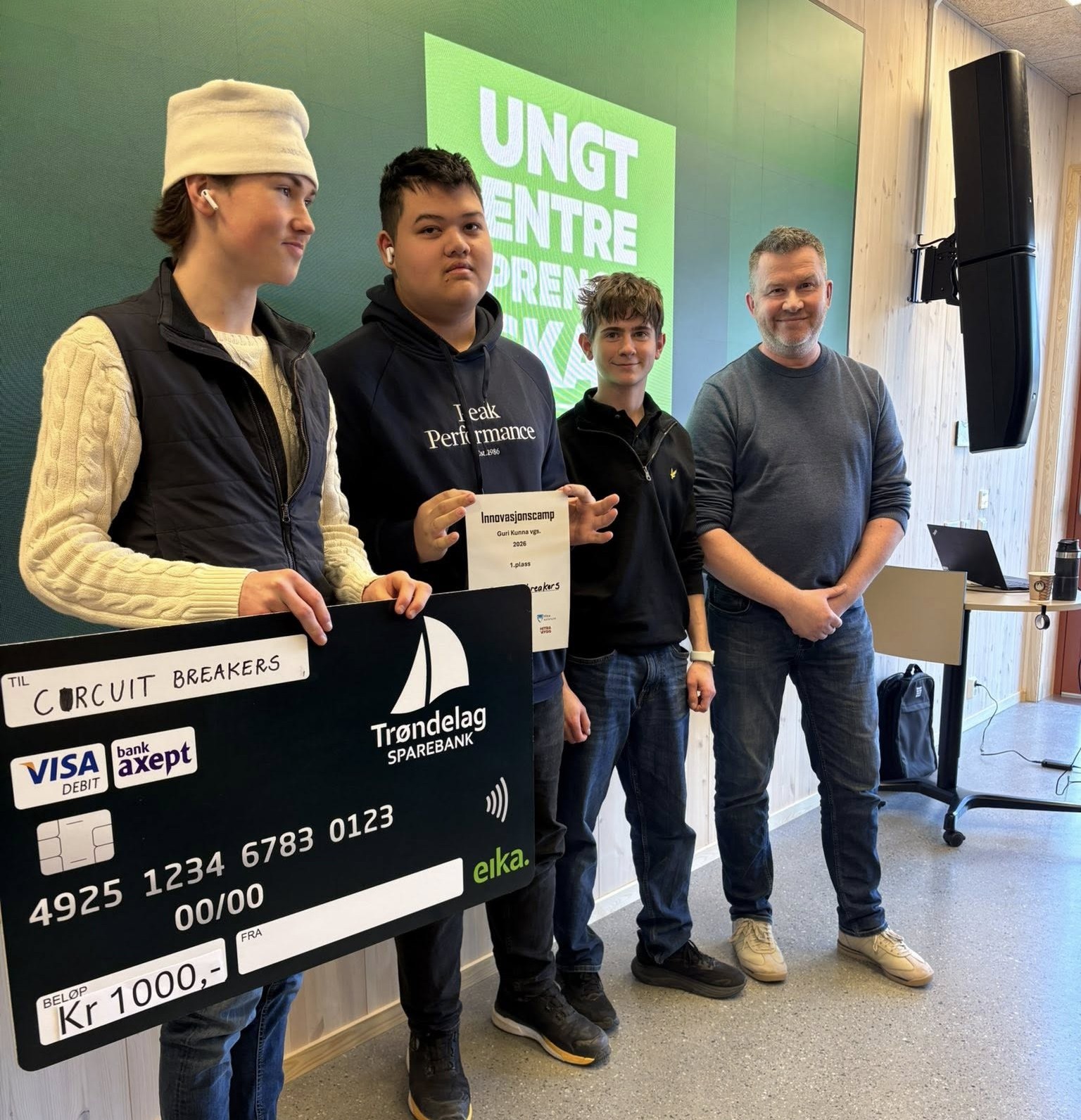 Innovasjonscamp engasjerte elever på Guri Kunna videregående skole